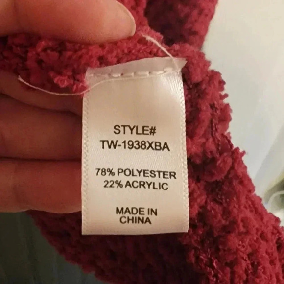 NWT Zenana long sleeve plus size sweater Chunky Knit cardigan 1x & 2x - Picture 7 of 7